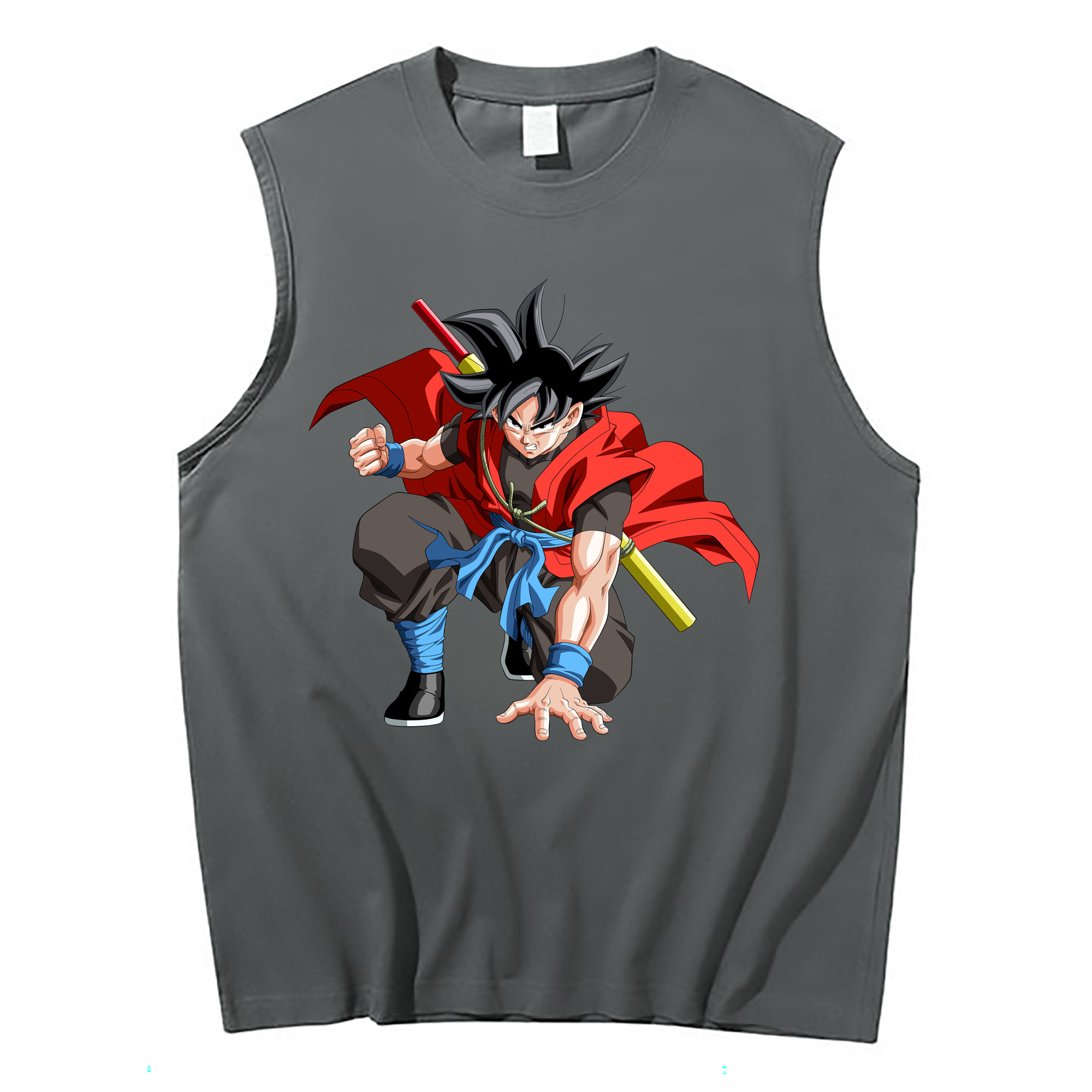 （画像用） ドラゴンボール 孫悟空（そん ごくう）Son Goku カカロット DRAGON BALL Kakarotto コットン100％タンクトップ（フロントプリント）
